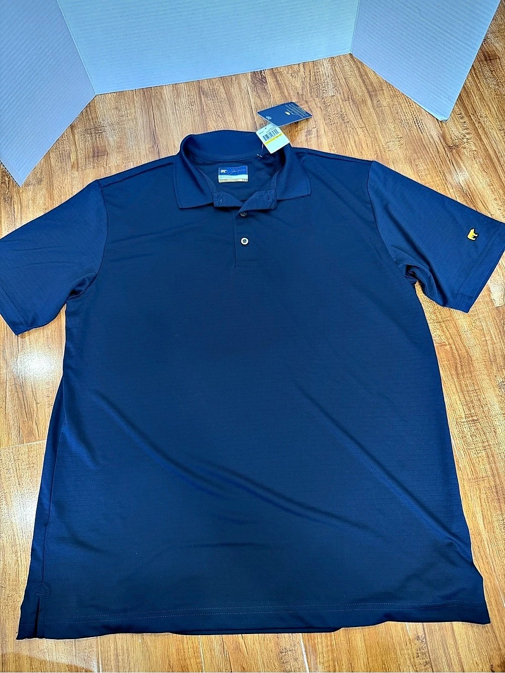 Jack Nicklaus StayDri Men's Golf Polo Shirt Navy Blue M